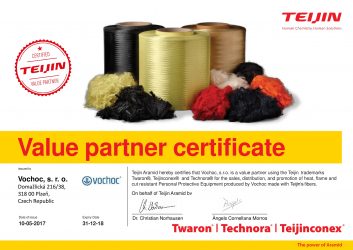 Teijin Certificate
